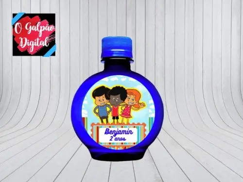 Rótulo de Água Ouro Fino 3 Palavrinhas