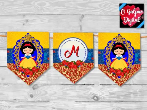 Bandeirola Branca de Neve