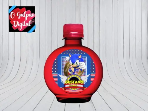 Rótulo de Água Ouro Fino Sonic