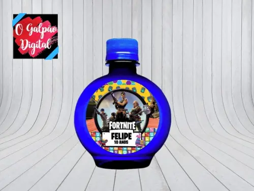 Rótulo de Água Ouro Fino Fortnite