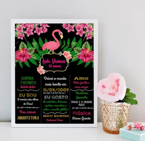 Chalkboard Flamingo