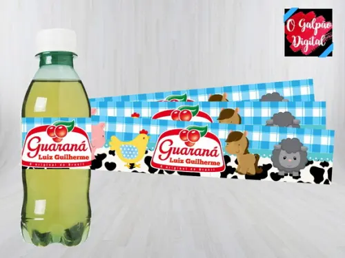 Rótulo de Guaraná Fazendinha