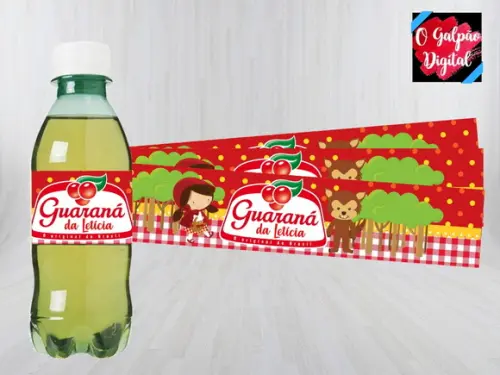 Rótulo de Guaraná Chapeuzinho Vermelho