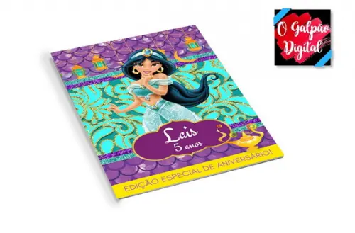Revistinha de Colorir Jasmine