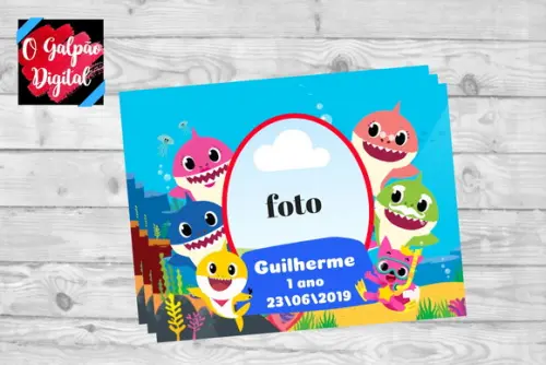 Imã de Geladeira Baby Shark
