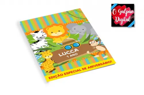 Revistinha de Colorir Safári