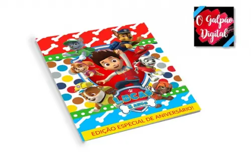 Revistinha de Colorir Patrulha Canina