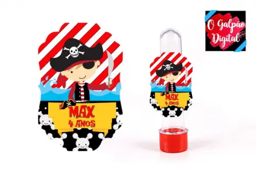 Rótulo de Tubete Pirata