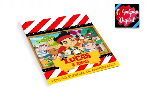 Revistinha de Colorir Jake e os Piratas