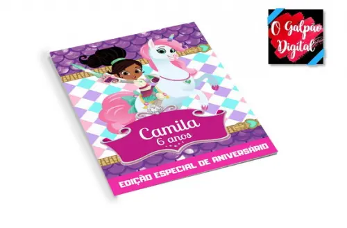 Revistinha de Colorir Princesa Nella