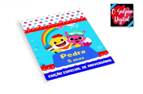 Revistinha de Colorir Baby Shark