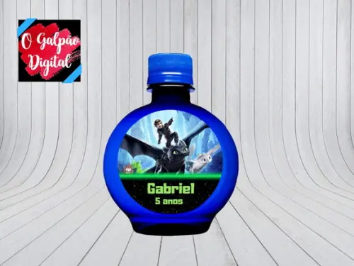Rótulo de Água Ouro Fino Como Treinar seu Dragão 3