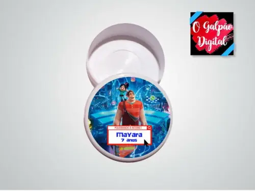 Rótulo de Latinha Wifi Ralph