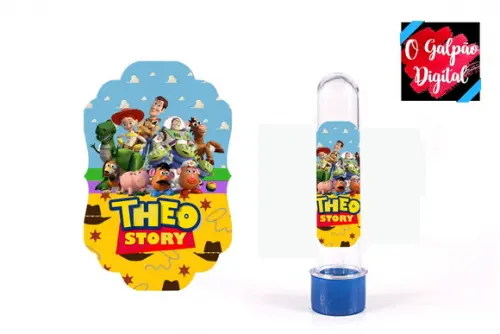 Rótulo de Tubete Toy Story