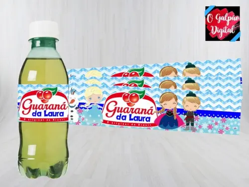 Rótulo de Guaraná Frozen