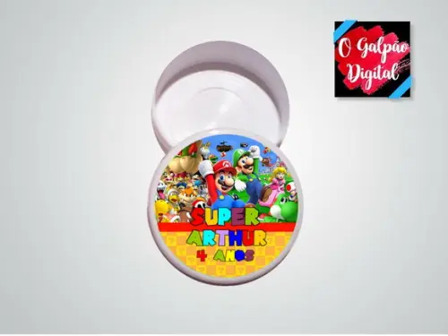 Rótulo de Latinha Mario Bros