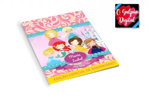 Revistinha de Colorir Princesas Baby