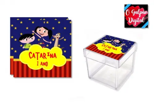Rótulo de Caixinha Show da Luna