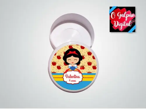 Rótulo de Latinha Branca de Neve