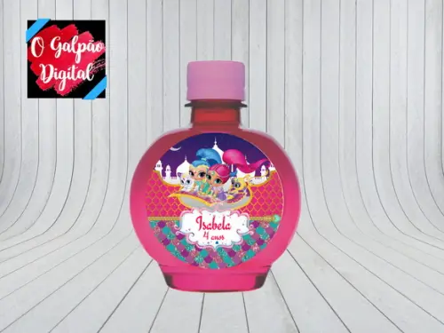 Rótulo de Ouro Fino Shimmer e Shine