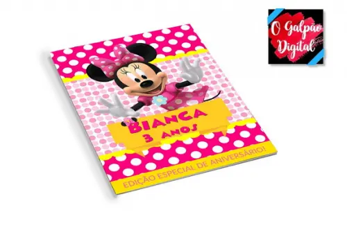Revistinha de Colorir Minnie Rosa
