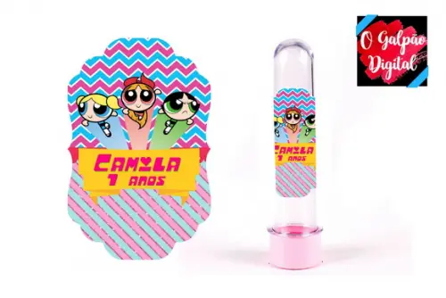 Rótulo de Tubete As Meninas Super Poderosas