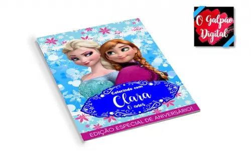 Revistinha de Colorir Frozen
