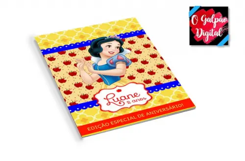 Revistinha de Colorir Branca de Neve