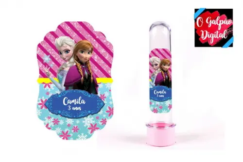 Rótulo de tubete Frozen
