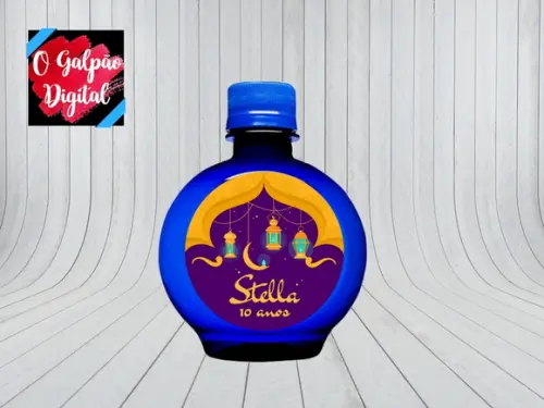 Rótulo de Água Ouro Fino Árabe