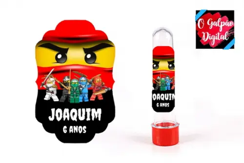 Rótulo de Tubete Ninjago