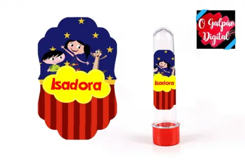 Rótulo de Tubete Show da Luna