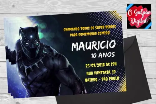 Convite Pantera Negra