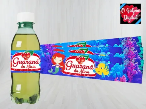 Rótulo de Guaraná Ariel