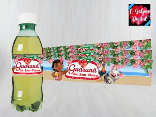 Rótulo de Guaraná Moana Baby