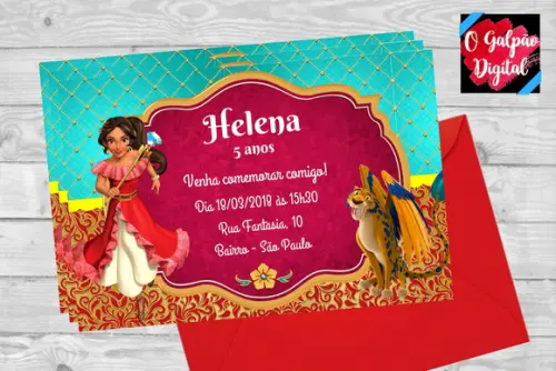 Convite Elena de Avalor