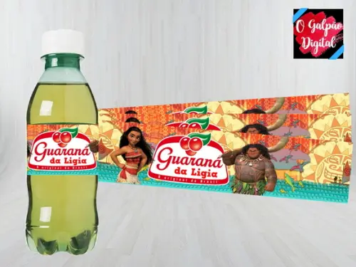 Rótulo de Guaraná Moana