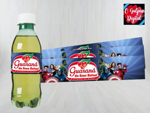 Rótulo de Guaraná Vingadores