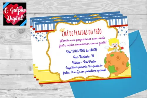 Convite Pequeno Príncipe