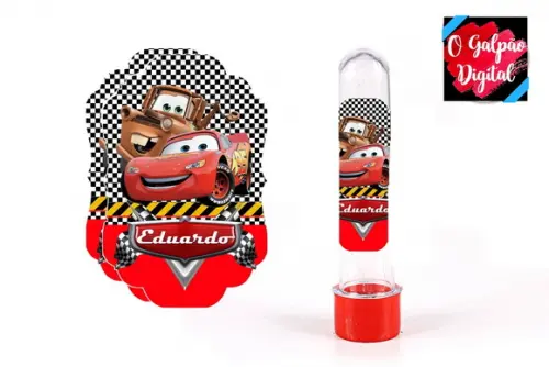 Rótulo de Tubete Carros