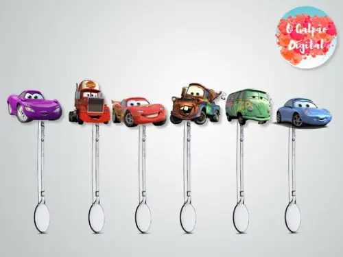 Colherzinha Decorada Carros