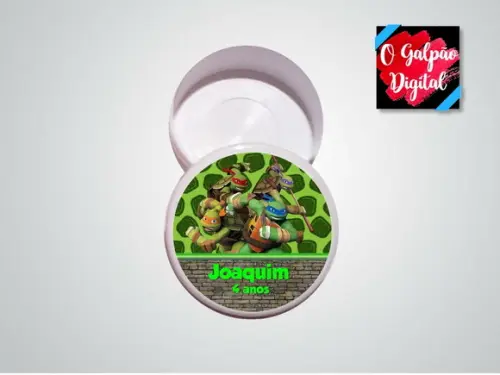 Rótulo de Latinha Tartarugas Ninjas