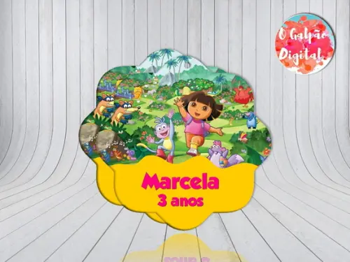 Tag de Agradecimento Dora Aventureira