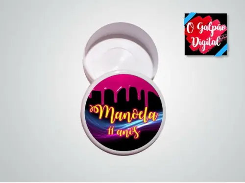 Rótulo de Latinha Neon
