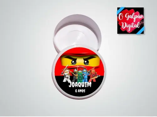 Rótulo de Latinha Ninjago