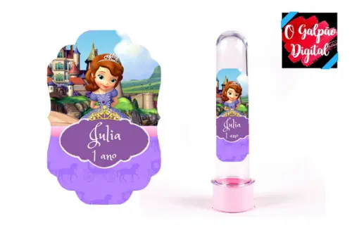 Rótulo para Tubete Princesa Sofia