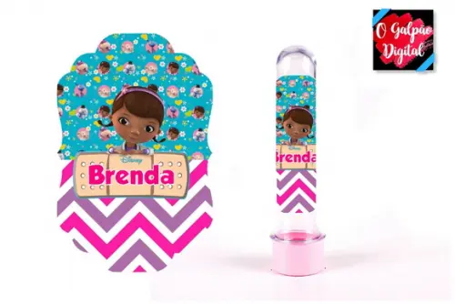 Rótulo para Tubete Doutora Brinquedos