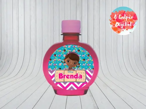Rótulo de Água Ouro Fino Doutora Brinquedos