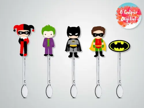 Colherzinha Decorada Batman