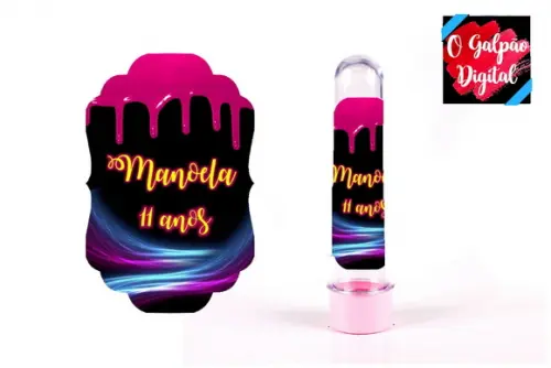 Rótulo de Tubete Neon